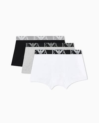 Image of Emporio Armani Men's Bold Monogram 3-Pack Trunk Black S