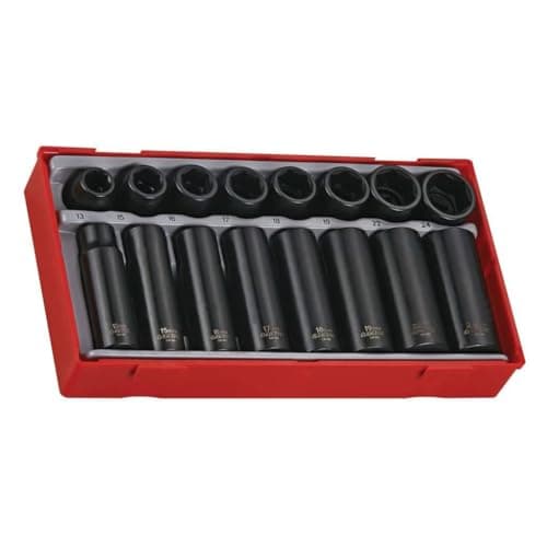 Image of Teng TT9116 1/2-inch Reg/ Deep Impact Socket Set Drive (16 Pieces)
