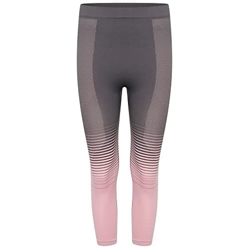 Image of Dare2b Women's in The Zone 3/4 Leggings, Powder Pink/Ebony Grey Graident, S