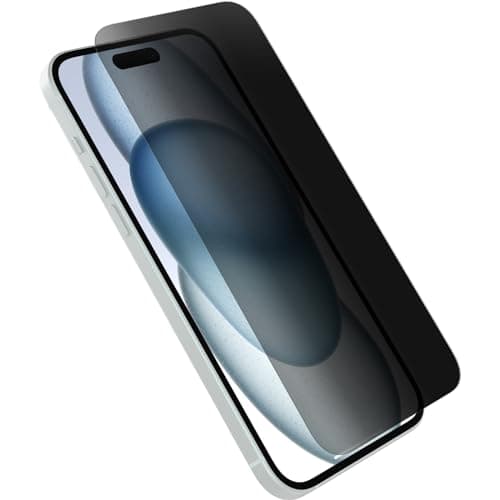 Image of OtterBox Premium Pro Privacy Glass Screen Protector for iPhone 15 Plus, Tempered Glass, Superior Scratch Protection, Survives Drops up to 6ft, Antimicrobial Protection, No Retail Packaging