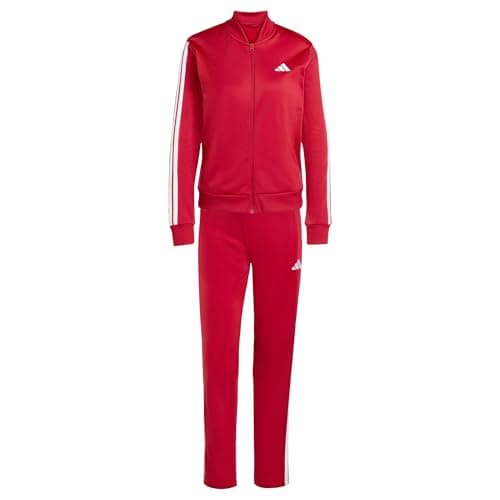 Image of adidas Women's ESSENTIALS 3-STRIPES TRACKSUIT, active maroon, XXL