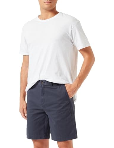 Image of Amazon Essentials Men's Slim-Fit 9" (23cm) Chino Shorts, Dark Navy, 30W