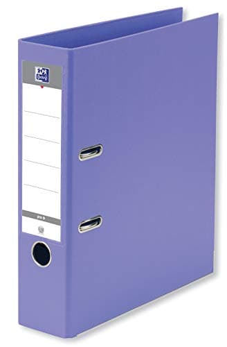Image of OXFORD Smart Pro+ A4XL Lever Arch File Spine 80 mm 2 Rings Polypropylene Cover Covered Purple 28.5 x 32 x 8 cm