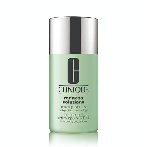 Image of Clinique Redness Solutions Liquid Foundation Face Makeup Broad Spectrum SPF 15 With Probiotic Technology | Appropriate For Skin With Redness