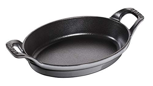Image of STAUB Oval Roasting Dish, 21 cm, Graphite Grey