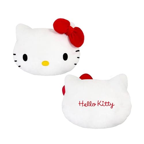 Image of Hello Kitty Officially Licensed Shaped Cushion Pillow | Cat Shaped Pillow | Perfect For Bedroom Or Living Room Décor 35 x 30cm