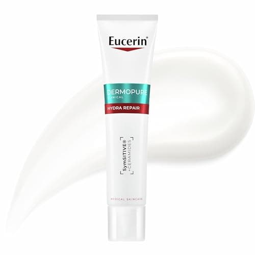 Image of Eucerin Dermopure Clinical Hydra Repair Fluid 40ml, Moisturising Repair Cream with SymSitive & Ceramides for Acne, Face Moisturiser Oily and Sensitive Skin