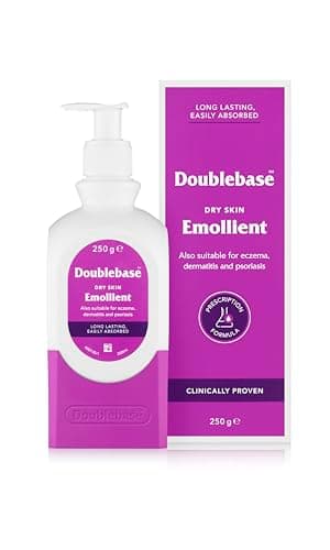 Image of Doublebase Dry Skin Emollient. Clinically Proven Moisturiser for Eczema, Psoriasis and Dermatitis Treatment. Body Cream for Dry Skin Relief (Packaging May Vary), 250g Pump Pack