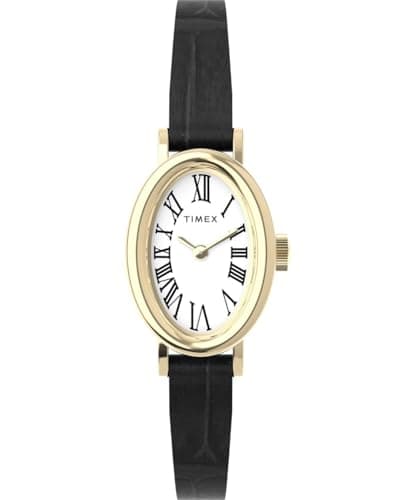 Image of Timex Women's Analogue Quartz Watch with a Leather Strap Cavatina