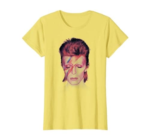 Image of David Bowie - The Prettiest Star T-Shirt, Women, Lemon Yellow, Small