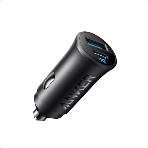 Image of Anker Car Charger, 30W 2-Port USB C Car Adapter with PowerIQ 3.0, For iPhone 17/16/15/14/13 Series, Galaxy S23/S22/S21, iPad Pro, AirPods, and More