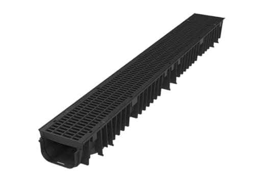 Image of Clark Drain Shallow Drainage Channel 1.0MT C/W PVC Grate