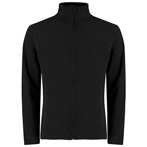 Image of Kustom Kit Mens Corporate Microfleece Jacket Black L - Anti-Pilling, Zip Pockets