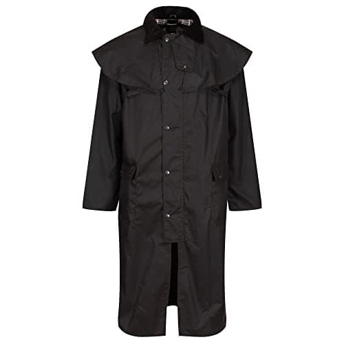 Image of Regatta Professional Mens Cranbrook Longline Lightweight Wax Jacket - Perfect for Outdoors, Walking, Hiking & Camping