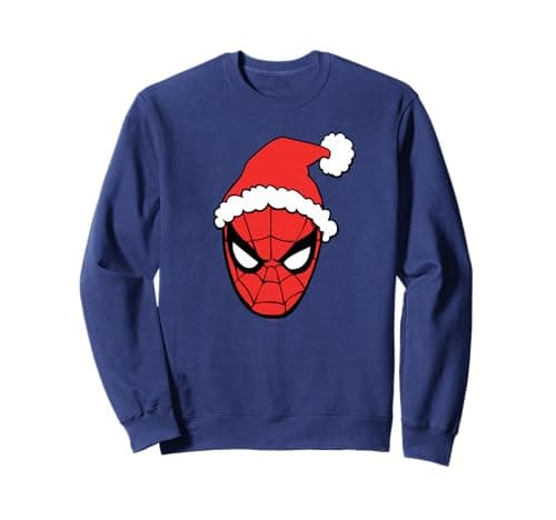 Image of Marvel Spider-Man Christmas Santa Hat Sweatshirt