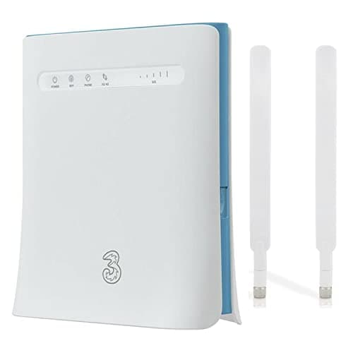 Image of 3 Network ZTE MF286D 4G+ Router (White) + 2 x External Antennas. Will work with any Sim card on the 3 Network.