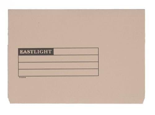 Image of Eastlight Foolscap Full-Flap Manilla Document Wallet, Box 50, Colour Buff