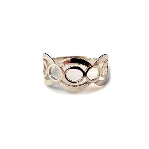 Image of Stylish Handmade Sterling Silver Ring Genuine Solid Stamped 925 Empress