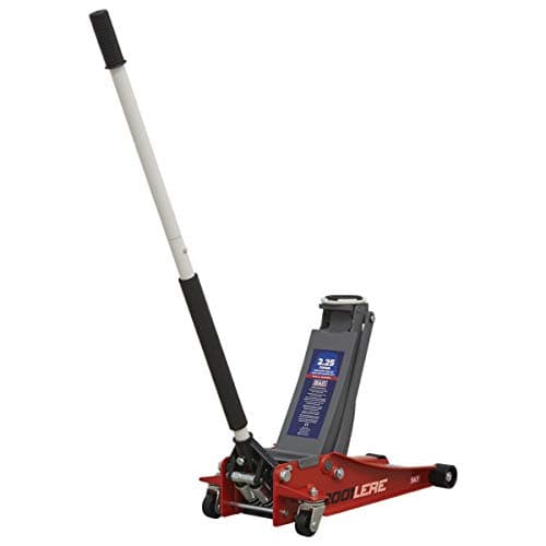 Image of Sealey 2001Lere Trolley Jack 2Tonne Low Entry Rocket Lift Red