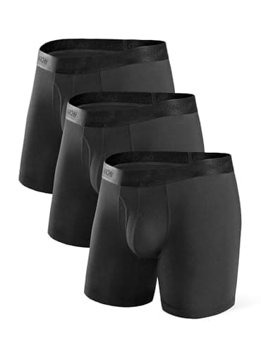 Image of DAVID ARCHY Boxer Shorts Men Ultra Soft Micro Modal Boxers for Mens Underwear Multipack with 3D Pouch - 3 Pack