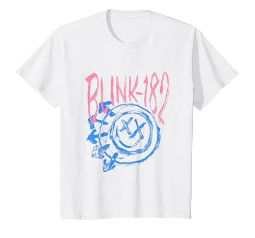 Image of Official Blink-182 Smiley T-Shirt, Youth, White, Large