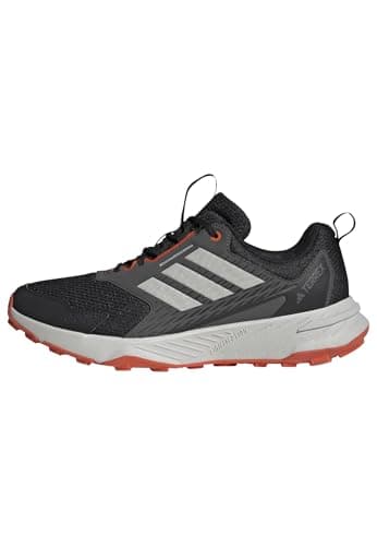 Image of adidas Men's Terrex Tracefinder 2 Trail Running Shoes, core Black/Grey one/semi Impact Orange, 9.5 UK