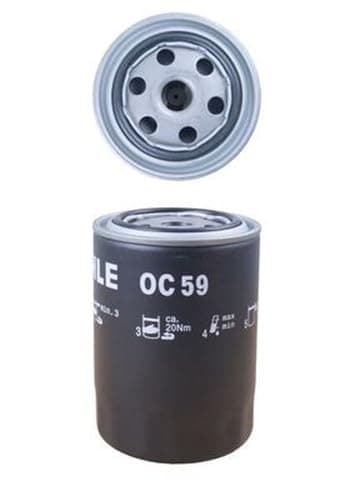 Image of MAHLE OC 59 Oil Filter