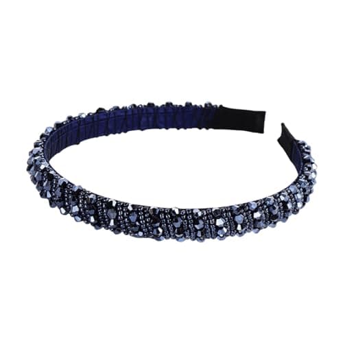 Image of scicent Rhinestone Headband Beaded Hairbands Fashion Crystal Head Bands Bridal Hair Bands Party Prom Wedding Hair Accessories for Women 16512