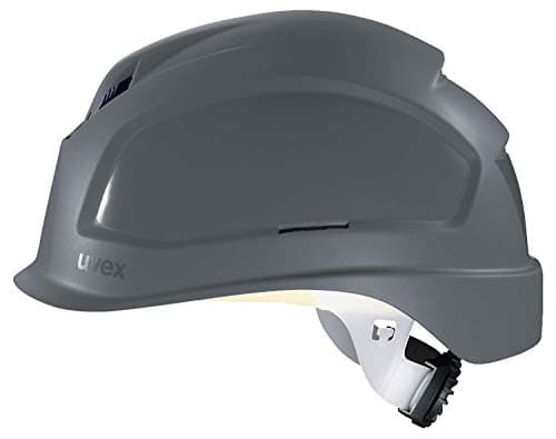 Image of Uvex Pheos B-S-WR Safety Helmet - Ventilated Work Helmet for Construction Sites - Grey
