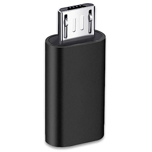 Image of USB C to Micro USB Adapter, Type C Female to Micro USB Male Adapter Compatible with Samsung Galaxy S7/S6/S5/S4/S3, Note 5/4/3, Android Phones, Tablets and Other microUSB Devices (Black)