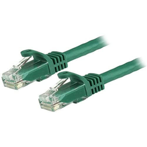 Image of StarTech.com 3m CAT6 Ethernet Cable - Green CAT 6 Gigabit Ethernet Wire -650MHz 100W PoE++ RJ45 UTP Category 6 Network/Patch Cord Snagless w/Strain Relief Fluke Tested UL/TIA Certified (N6PATC3MGN)