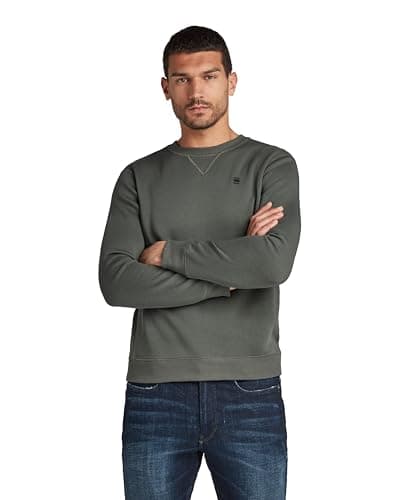 Image of G-STAR Men's Premium Core Sweater, Grey (graphite D16917-C235-996), XL