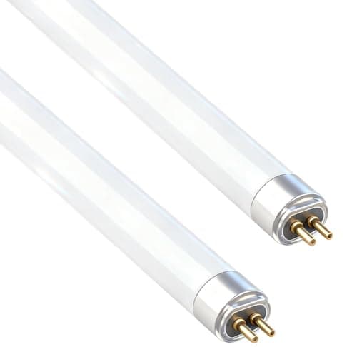 Image of 2 Pack T5 8W Fluorescent Tube Lamps 288mm, 6000K Cool White CFL Bulbs, G5 2 Pin Base High Efficiency Lamps for Strip Lights, Energy Saving Consumption Tubes Light, Suitable for Kitchen, Bathroom