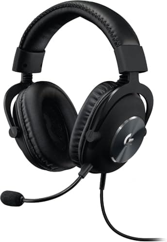 Image of Logitech G PRO X Gaming-Headset, Corded, Over-Ear Headphones with Blue VO!CE Mic, DTS Headphone:X 7.1, 50mm PRO-G Drivers, 7.1 Surround Sound for Gaming, PC/PS/Xbox/Nintendo Switch - Black