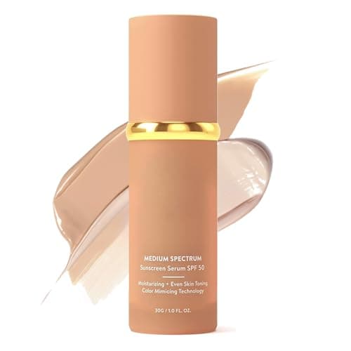 Image of Colour Changing Foundation For Mature Skin, Biomimic Foundation 4 In 1, Medium Spectrum With Spf50+, Hydrating Medium Full Coverage Concealer, Long Wear&Waterproof Light Spectrum Foundations For Women