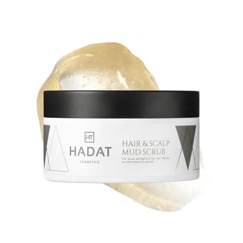 Image of HADAT Hair and Scalp Mud Scrub - Deep Cleansing Pre Shampoo Exfoliating Scalp & Root - Removes Residues and Build-Up - Dead Sea Mud & Plant Extracts - For All Hair Types