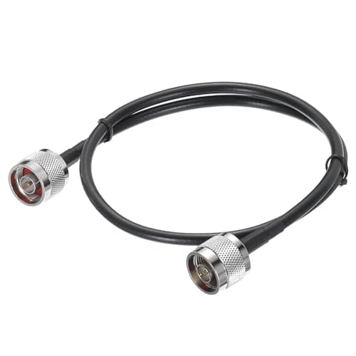 Image of sourcing map 1Pcs 3FT Coaxial Cables 240 Type N Male to N Male Low Loss Coaxial Cable Extension Jumper Cable for Cell Phone Signal Booster,Amplifier,Antennas,SWR Met Black Black