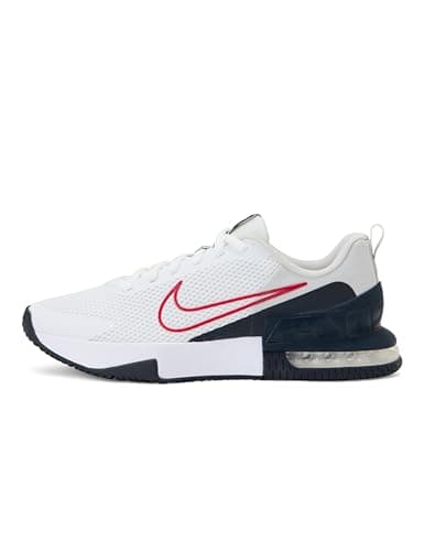 Image of Nike Air Max Alpha Trainer 6 Mens Workout Shoe FQ1833, White University Red Neutral Grey, 8 UK