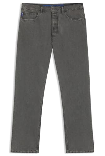 Image of Hugo Men's Nate Jeans Trousers, Medium Grey, 32 W/30 L
