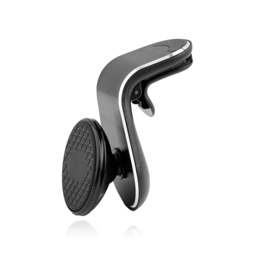 Image of Hopzab Magnetic Air Vent Car Phone Holder, 360° Rotation Aluminium Alloy, One-Hand Operation for Smartphones, Secure & Stable Grip(Black)