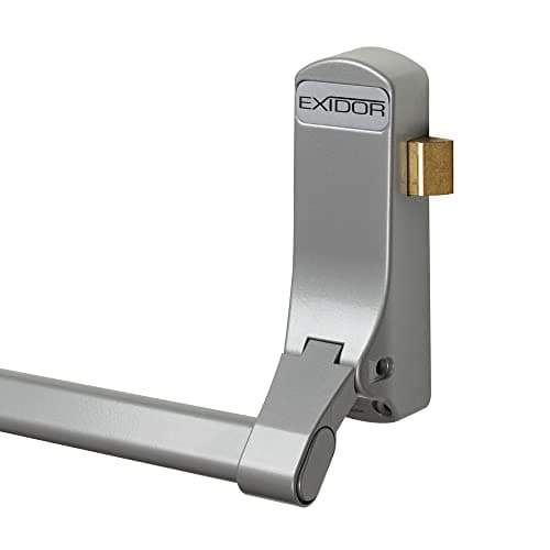 Image of SD Hardware Exidor 296 Single Door Panic Latch - Black Metal Panic Bar for Commercial and Public Spaces