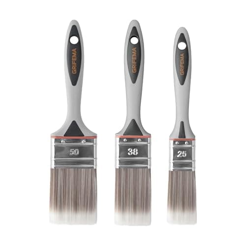 Image of GRIFEMA GA4201-3, 1/1.5/2 Inch Paint Brushes, for Furniture, Walls, Fences, Bristle Width 25, 38, 50 mm, 3 Pieces