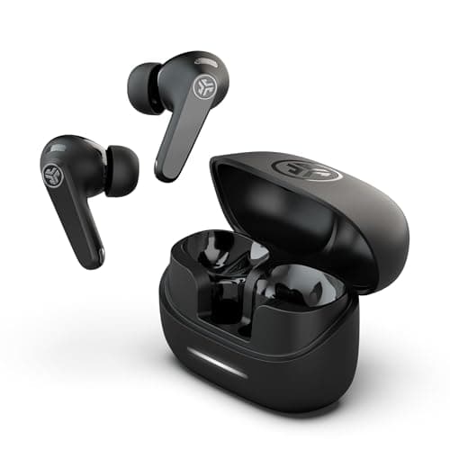 Image of JLab JBuds Pods ANC Earbuds - Active Noise Cancelling Bluetooth Earphones, 56+ Hr Playtime True Wireless In Ear Buds, IP55 Sweat-Resistant, Custom Audio, App Control, Multipoint & Clear Calls, Black