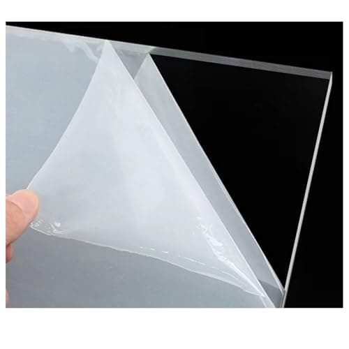 Image of 50cm x 90cm x 5mm Clear Acrylic Sheets, 5mm Thick Clear Plexiglass Plastic Acrylic Sheet, Transparent Plastic Sheet Plexiglass Panels for Decoration, Display, Picture Frame, Painting, Sunny Room