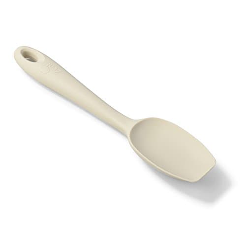 Image of Zeal Scratch Non-Stick Spatula Spoon Small (7”/20cm), Silicone, Cream, 7-Inch