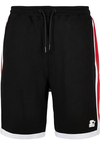 Image of Starter Black Label Men's Starter Laser Shorts Shorts, Black/cityred/White, L