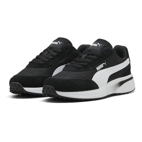 Image of PUMA Women's R78 Glance Sneaker, Black White, 7 UK