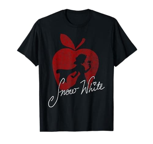 Image of Disney Snow White Apple Silhouette Graphic T-Shirt T-Shirt