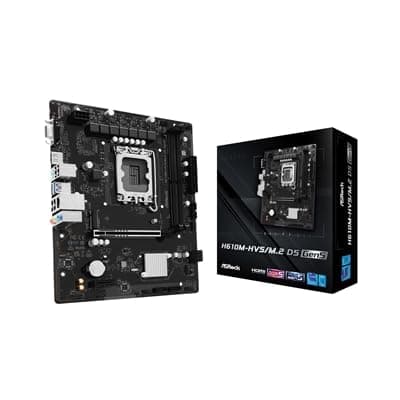 Image of ASRock H610M-HVS/M.2 D5 GEN5 Intel 1700 Socket Motherboard Micro-Atx 2X Ddr5 Slo