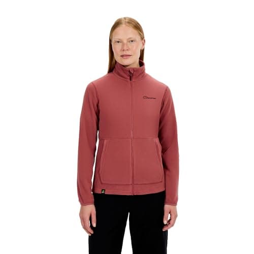 Image of Berghaus Women's Prism 2.0 Micro Interactive Full Zip Fleece Jacket | Added Warmth | Flattering Style | Durable Fleece Full Zip, Red, 8